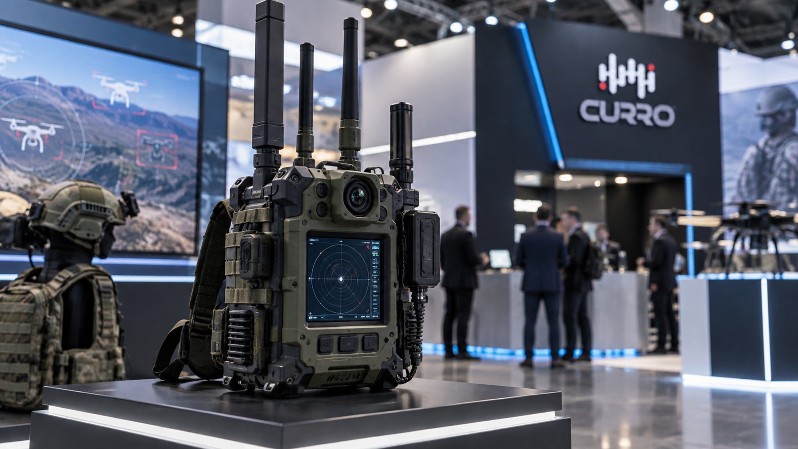 CURRO Individual Soldier Drone Detection and Early Warning Device presented at UMEX 2026 Abu Dhabi