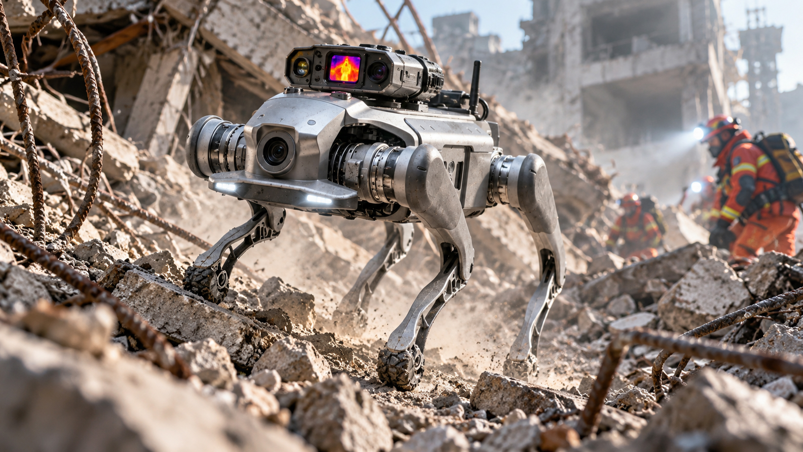 Curro intelligent quadruped robot dog supporting exploration of challenging environments
