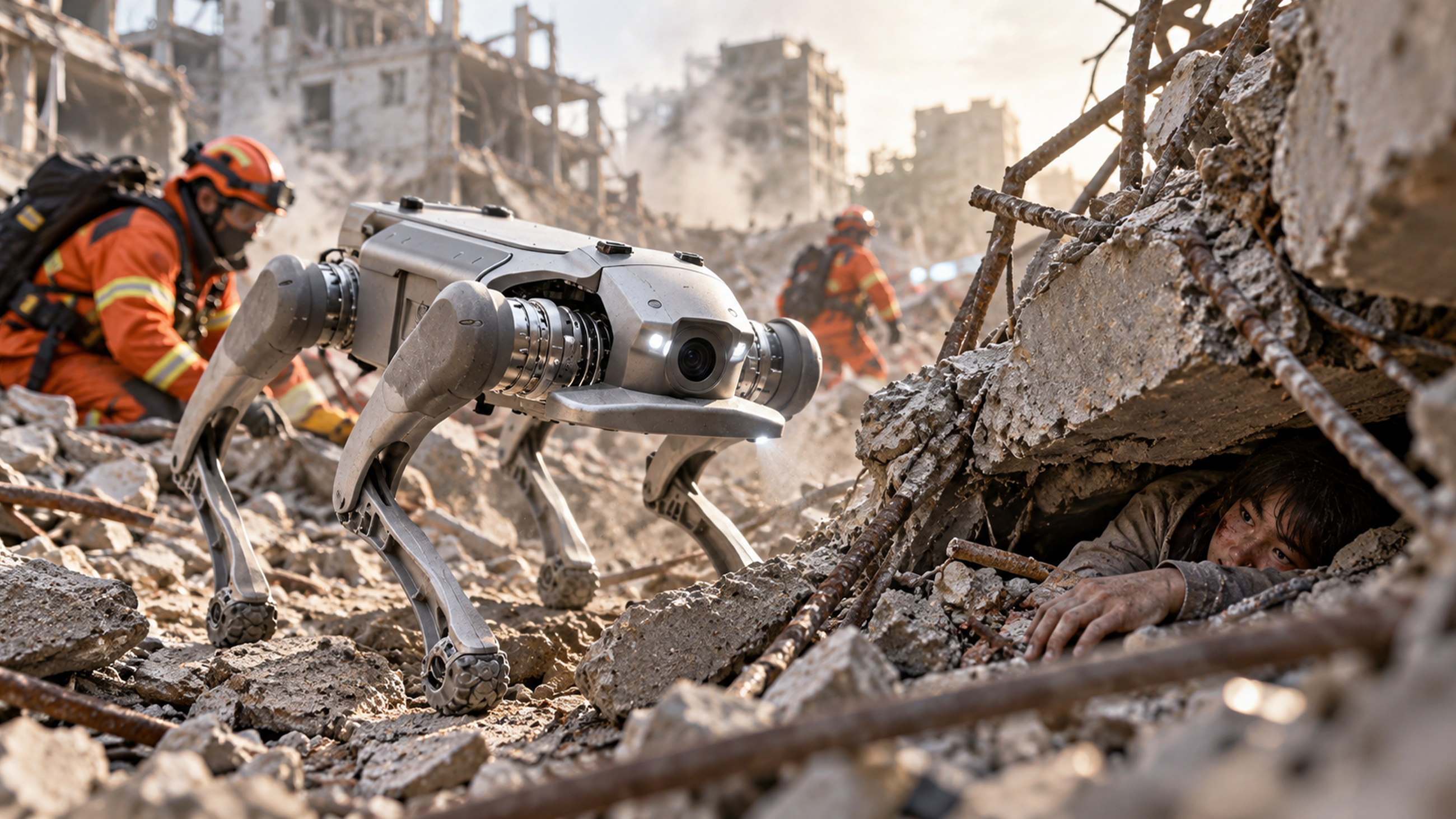 Curro Robot Dog technology for hazardous environment inspection and disaster response