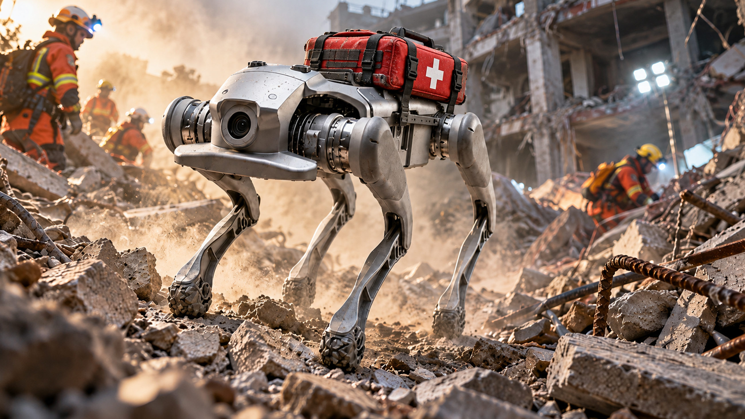Curro Robot Dog application in earthquake disaster response and search and rescue technology